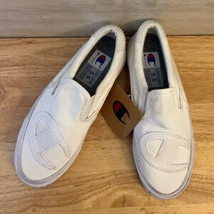 NWT-Champion Metro Classic White Slip-On Sneakers